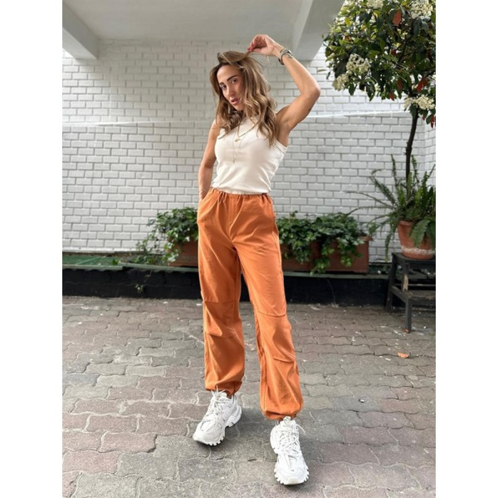 Maldia Shop Kadın Ayarlanabilir Paraşüt Kiremit Pantolon Kadın Pantolon Fiyatı
