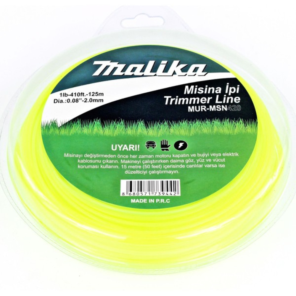 Malika Yuvarlak Misina / Tırpan / 2 mm / 125 Metre / Malika / Oto Boyaları Fiyatı