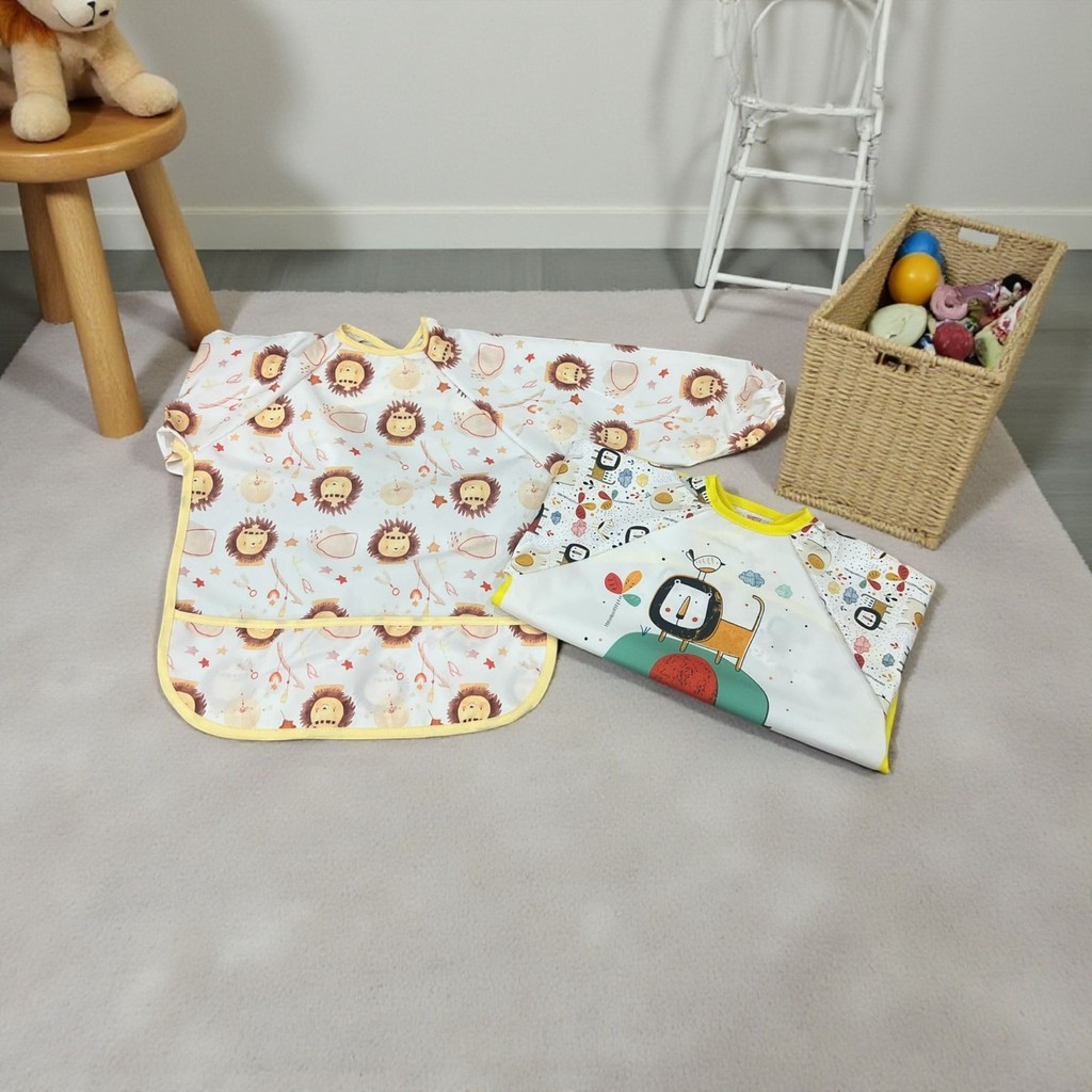 Malkoç Bebe Ikili Giyilebilir Mama Önlüğü Set - Sarı - St Sarı - Standart Mama Önlüğü Fiyatı