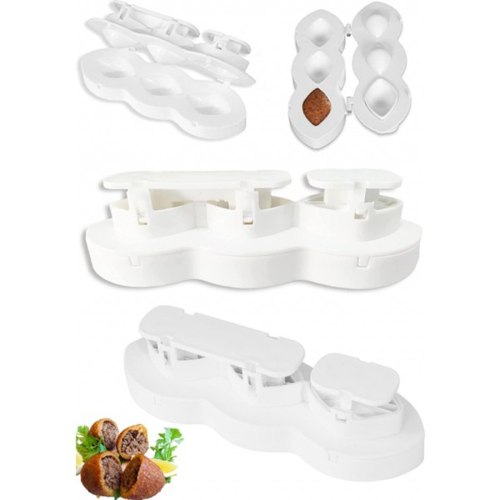 Mallame İçli Köfte Kalıbı Yeni Nesil Basmalı Pratik Abs Plastik Express İçli Köfte Yapım Aparatı Beyaz Mutfak Gereçleri Fiyatı