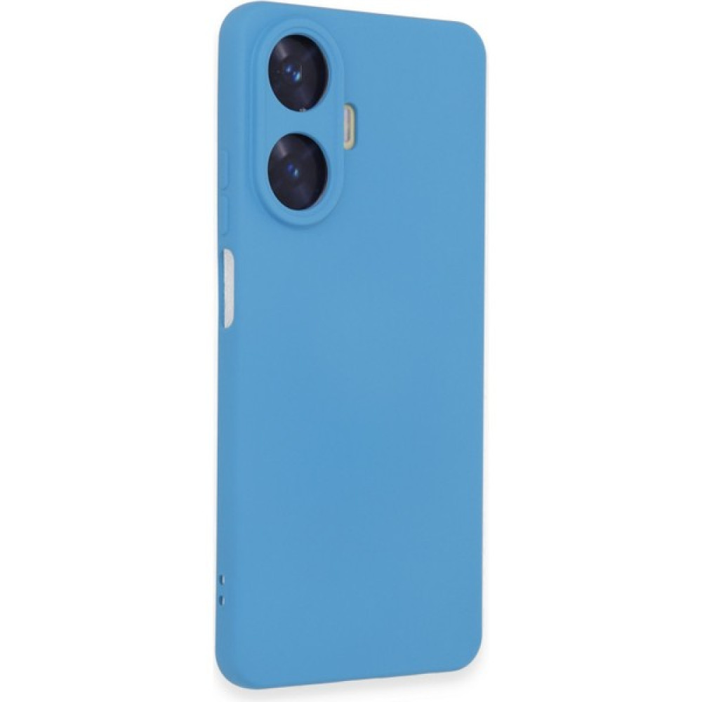 Maller Business Realme C55 Kılıf Nano Içi Kadife Silikon - Mavi Cep Telefonu Kılıfı Fiyatı