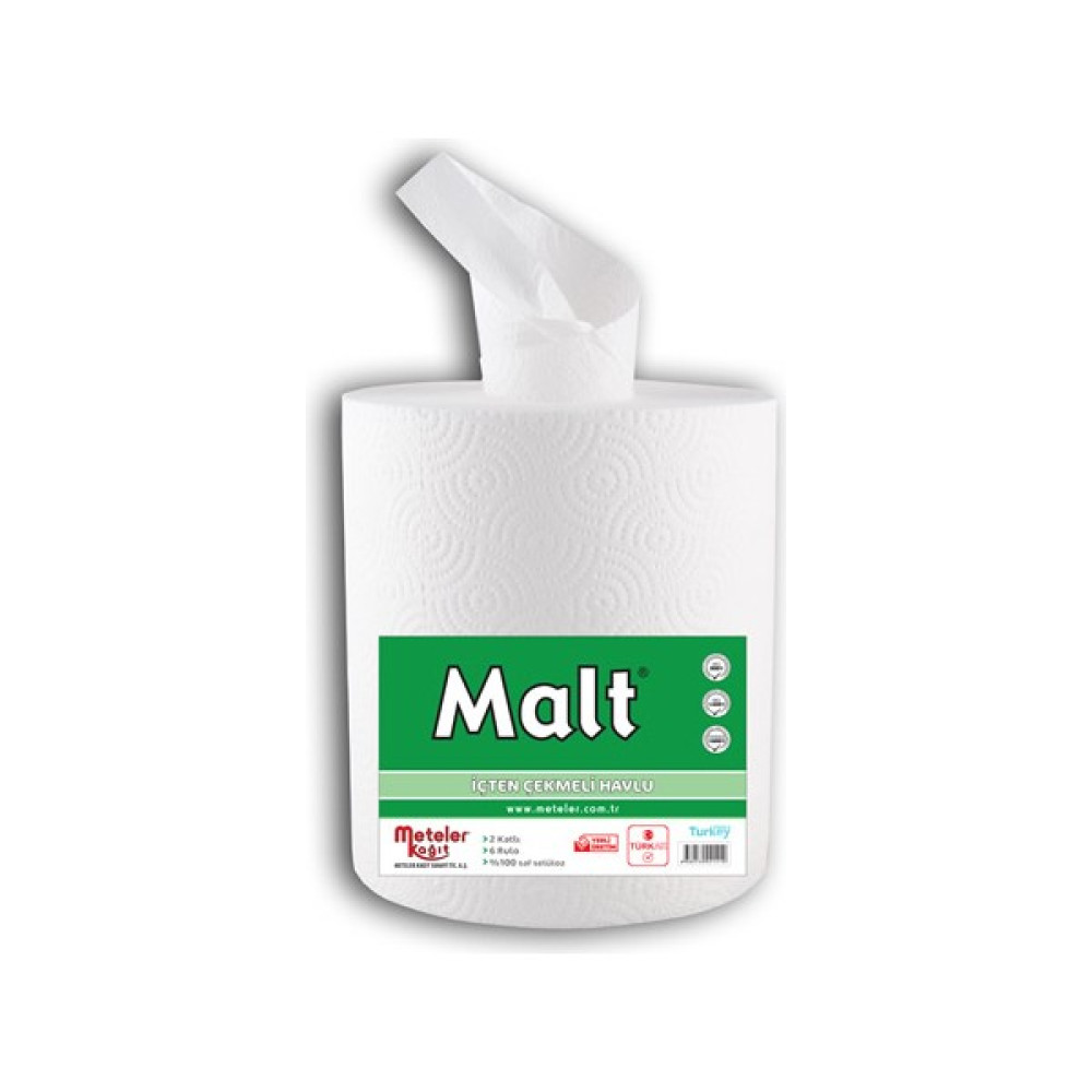 Malt Kağıt Havlu İçten Çekme 21 cm 3 kg 6'lı Kağıt Havlu Fiyatı
