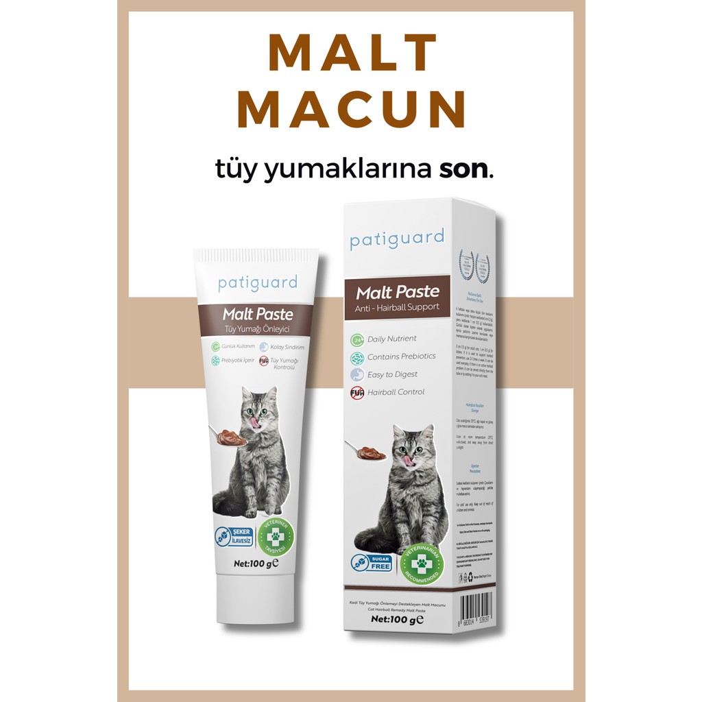 Malt Paste 100G Tüm Kediler Için Tüy Yumağı Önleyici Anti Hairball Malt Macun Multivitamin Diğer Fiyatı