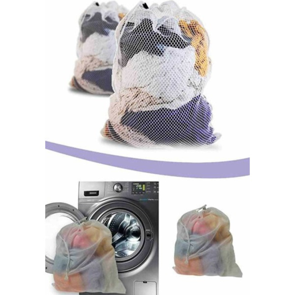 Malzek 1 Adet Lüx Perde ve Çamaşır Yıkama Filesi ipli 60 x 80 cm Battal boy - Beyaz Bebek Bakım Fiyatı