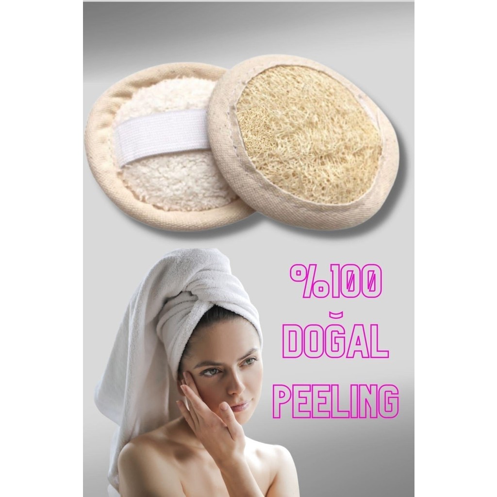 Malzek Doğal Kabak Lifi Yüz Vücut Peeling Kesesi Kabak Lifi Kesesi ( 3 Adet ) - Sarı Diğer Fiyatı