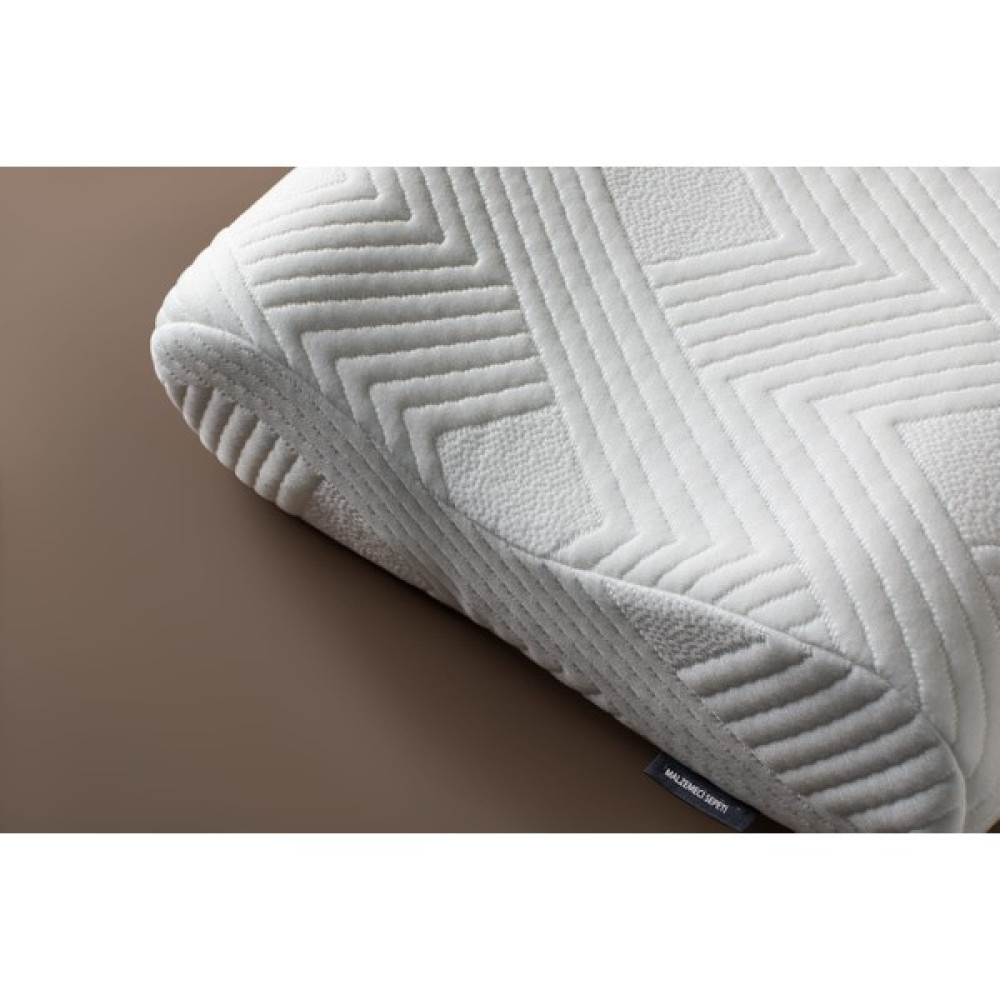Malzeme Sepeti Visco Ortopedik Yastık Boyun Fıtığı Destekli Lüks Ortapedik Yastık - Beyaz - 42 x 51 cm Yastık Fiyatı