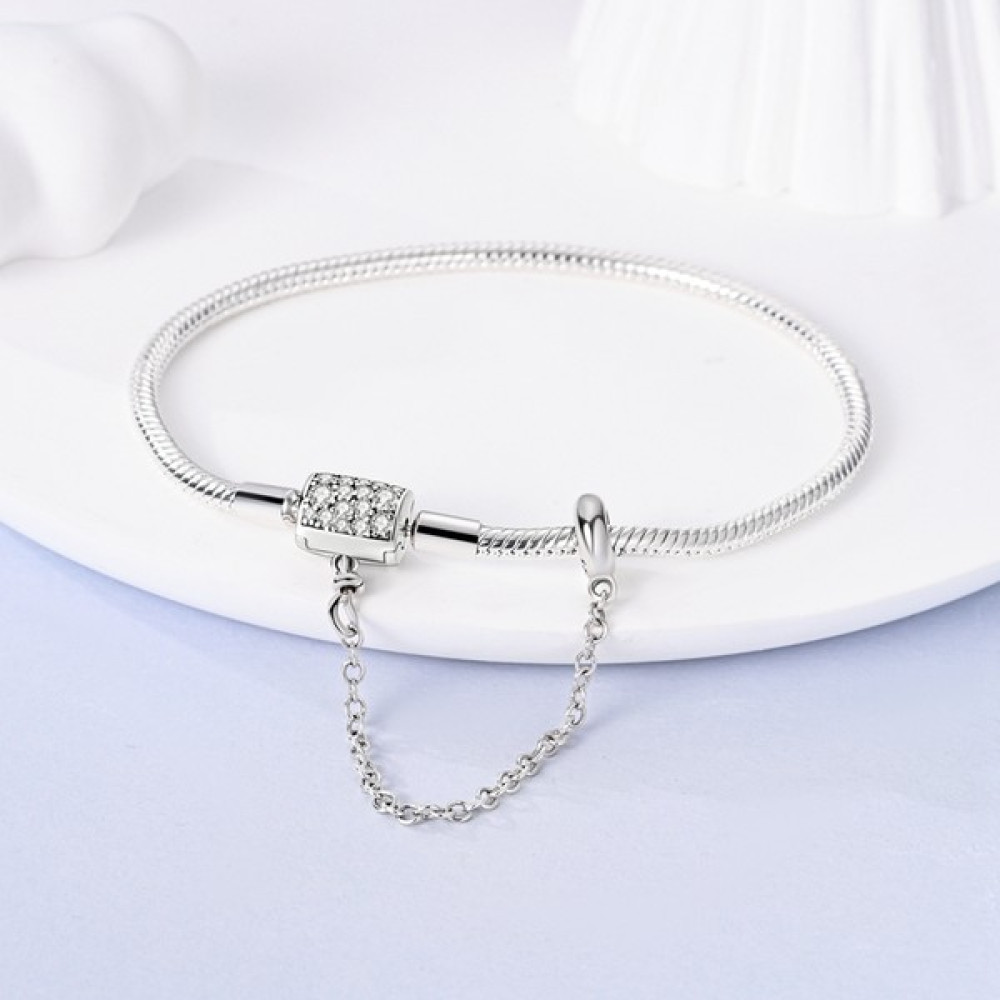 Mam Forever Pave Taşlı Silindir Klipsli Pandora Bileklik - 19 CM Saat ve Bileklik Aksesuarı Fiyatı