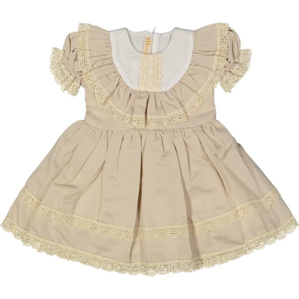 Mama and Miel Kız Çocuk Brodeli Güpürlü Vintage Doğum Günü Elbise Kız Çocuk Elbise Fiyatı