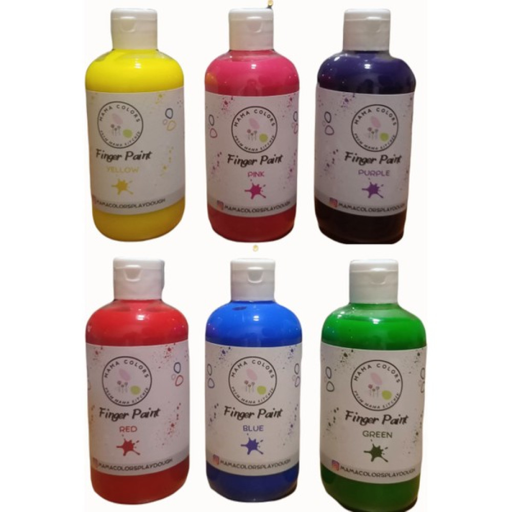 Mama Colors Yıkanabilir Parmak Boyası 6 x 250 ml Yüz & Parmak Boyası Fiyatı