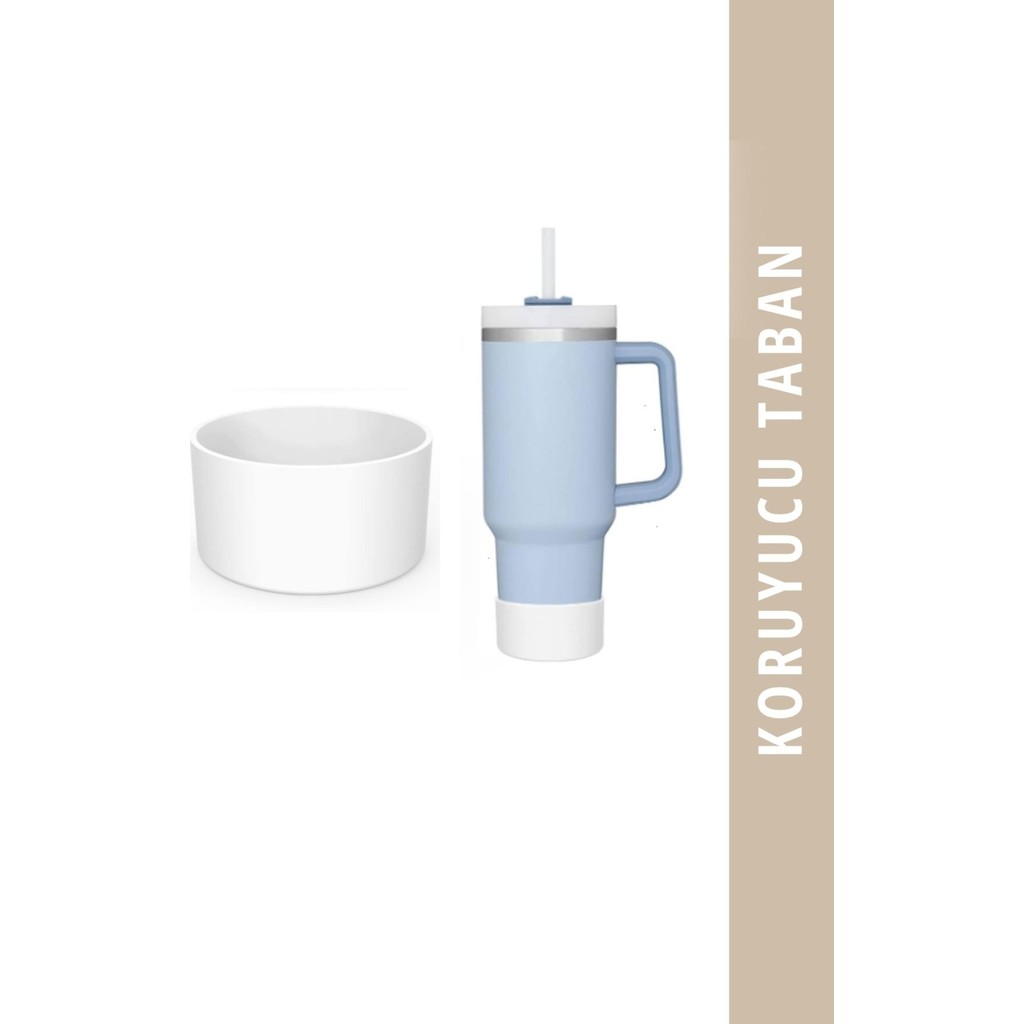 Mama Stuff Beyaz Koruyucu Silikon Altlık Taban Termos İçin 7,5 cm Çapında Dayanıklı Malzeme Termos Fiyatı