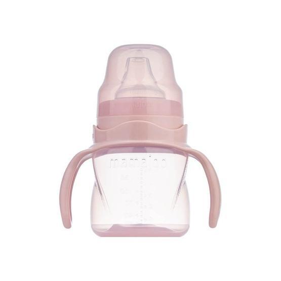 Mamajoo 160 ml Powder Pink Kulplu Eğitici Bardak