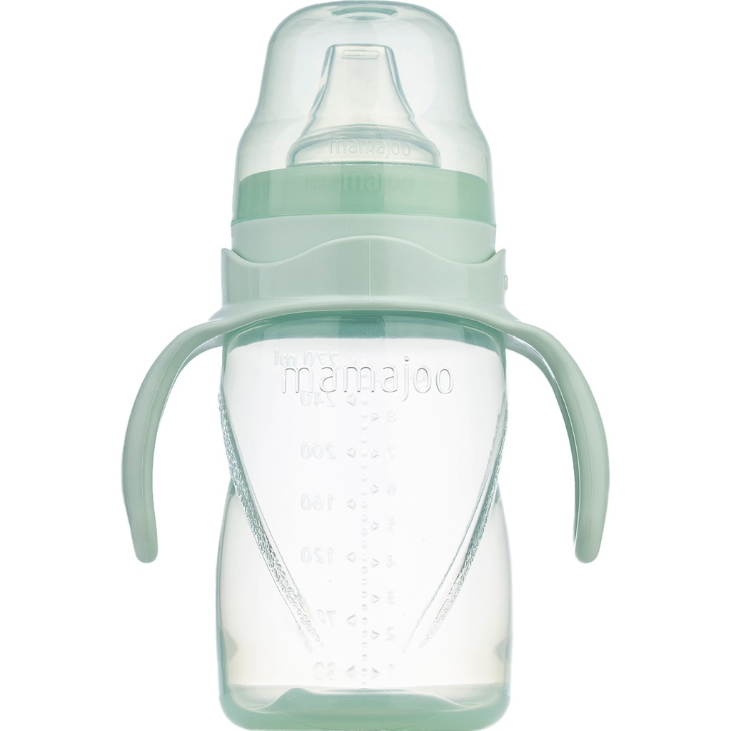 Mamajoo Antikolik Akıtmaz Alıştırma Bardağı 270 ml Powder Green, 9 Ay+ - Açık Yeşil Diğer Fiyatı