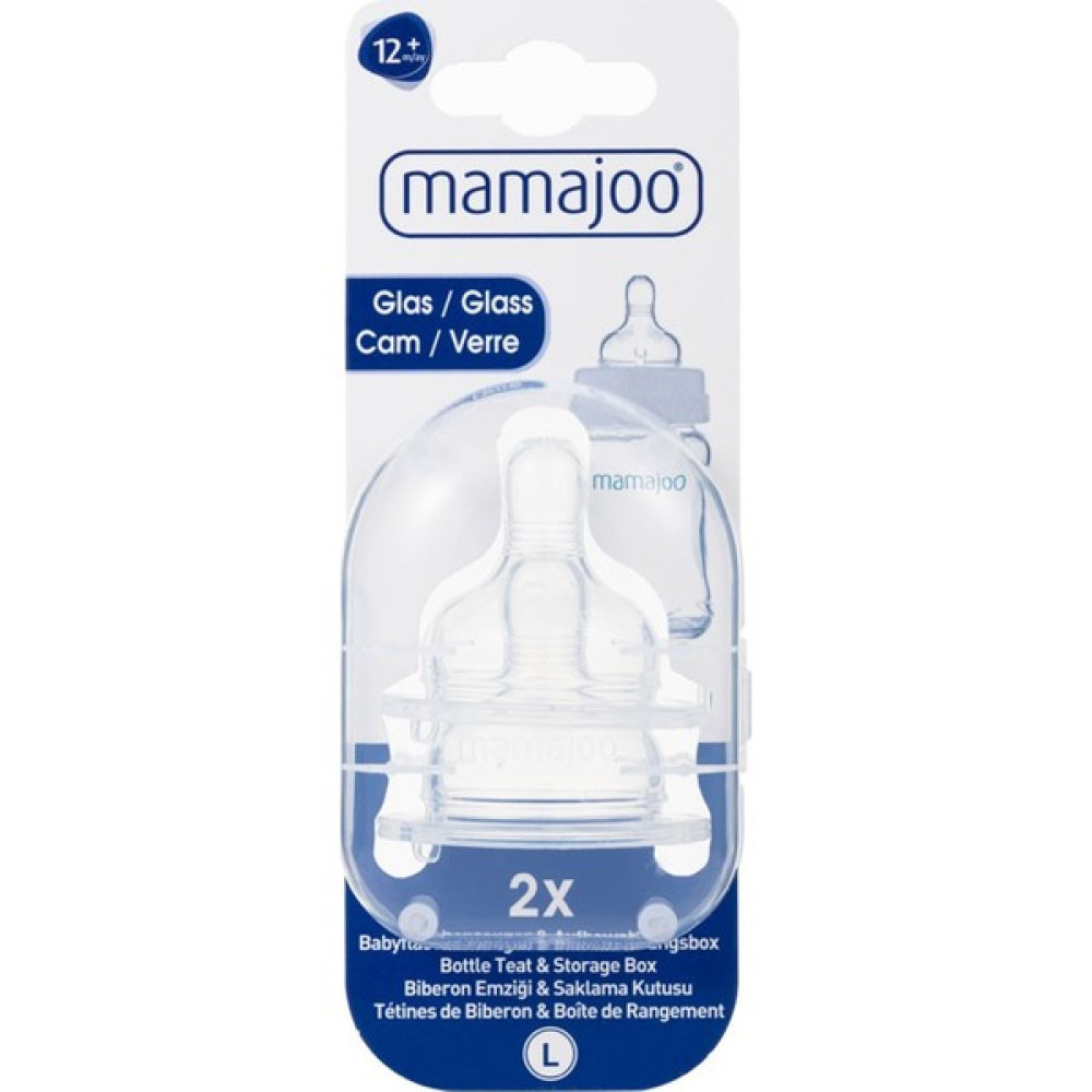 Mamajoo Cam Biberon Emziği 2'li No 3 (L) 12+Ay Biberon Emziği Fiyatı