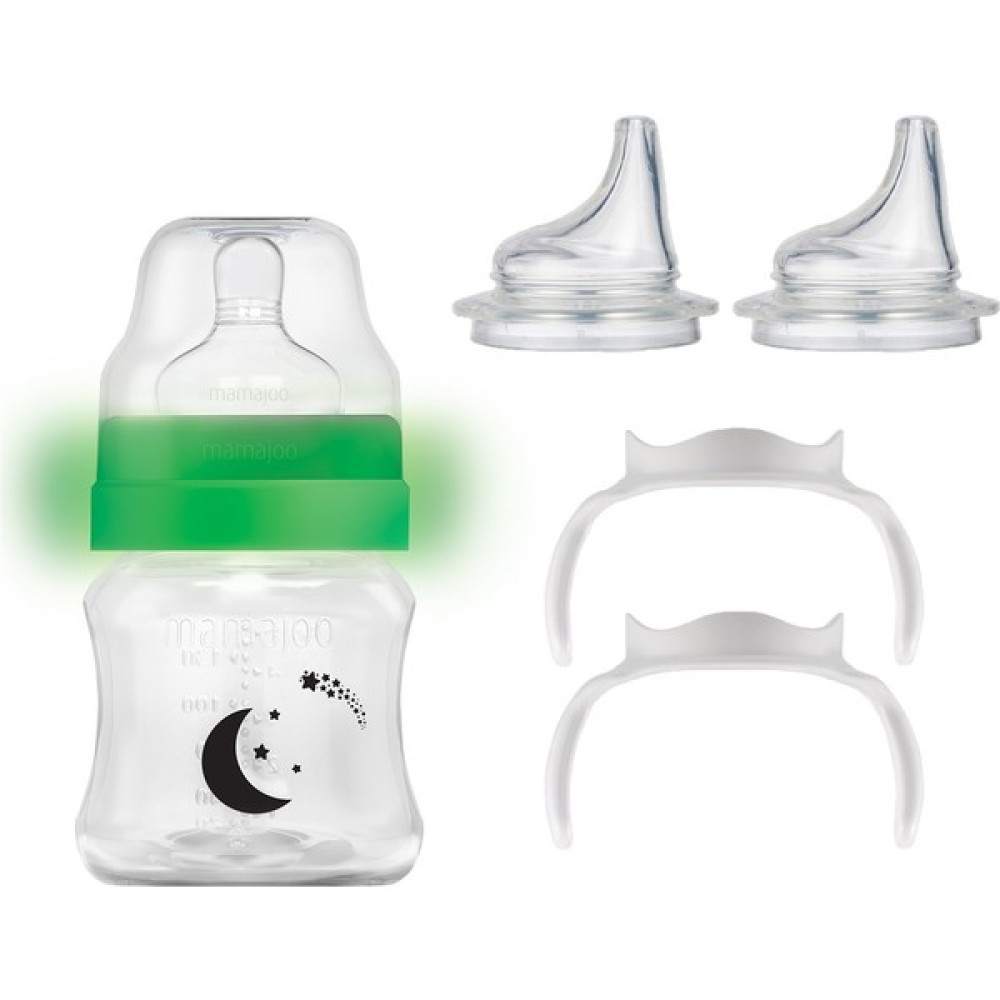 Mamajoo Gece & Gündüz Biberonu 160 ml & Eğitici Bardak Kulbu & Yedek Ikili Bardak Ucu - Beyaz Biberon Fiyatı