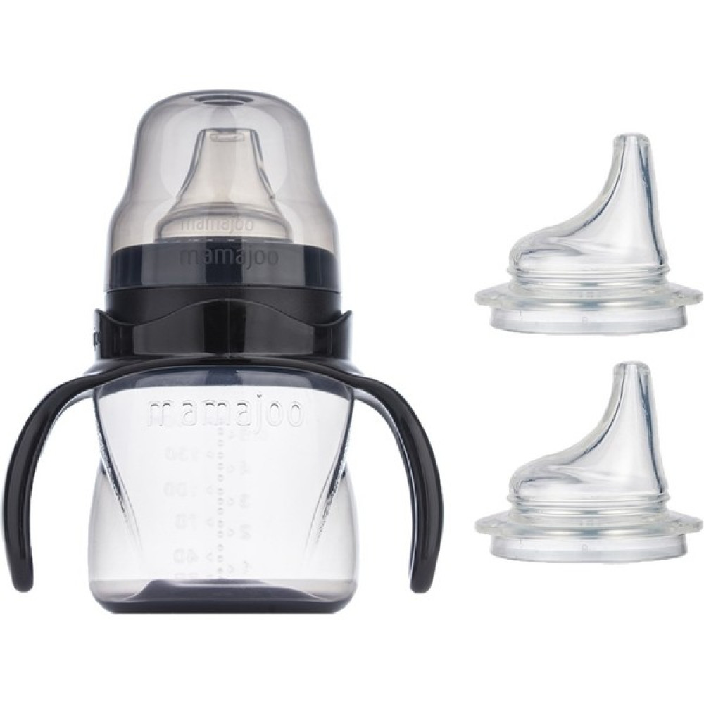Mamajoo Kulplu Eğitici Bardak 160 ml & Yedek Ikili Bardak Ucu / Black - Siyah Biberon Fiyatı