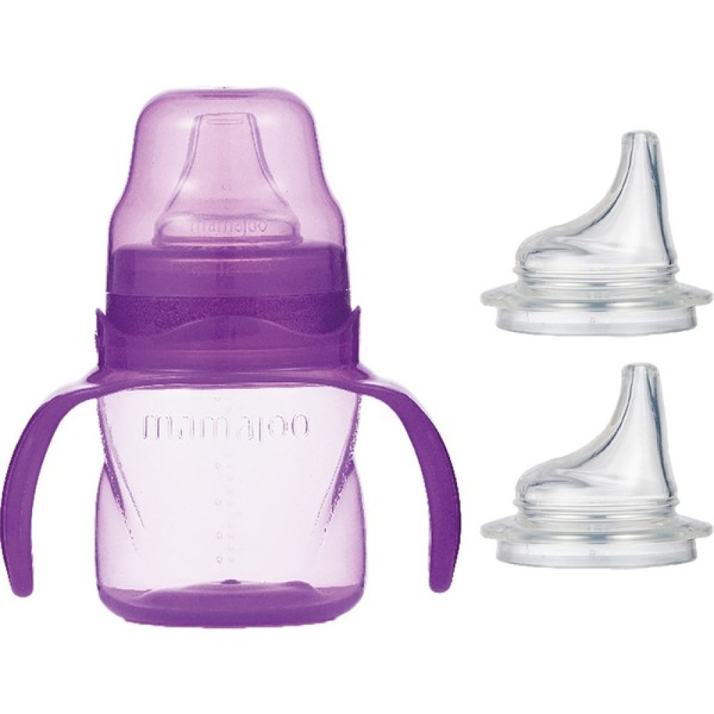 Mamajoo Kulplu Eğitici Bardak 160 ml & Yedek Ikili Bardak Ucu / Mor Biberon Fiyatı