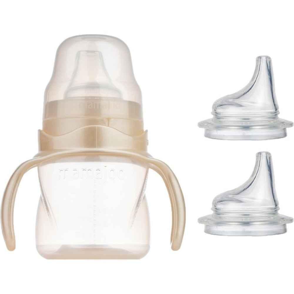 Mamajoo Kulplu Eğitici Bardak 160 ml & Yedek Ikili Bardak Ucu / Pearl - Krem Biberon Fiyatı