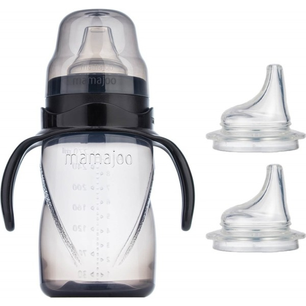 Mamajoo Kulplu Eğitici Bardak 270 ml & Yedek Ikili Bardak Ucu / Black Biberon Fiyatı