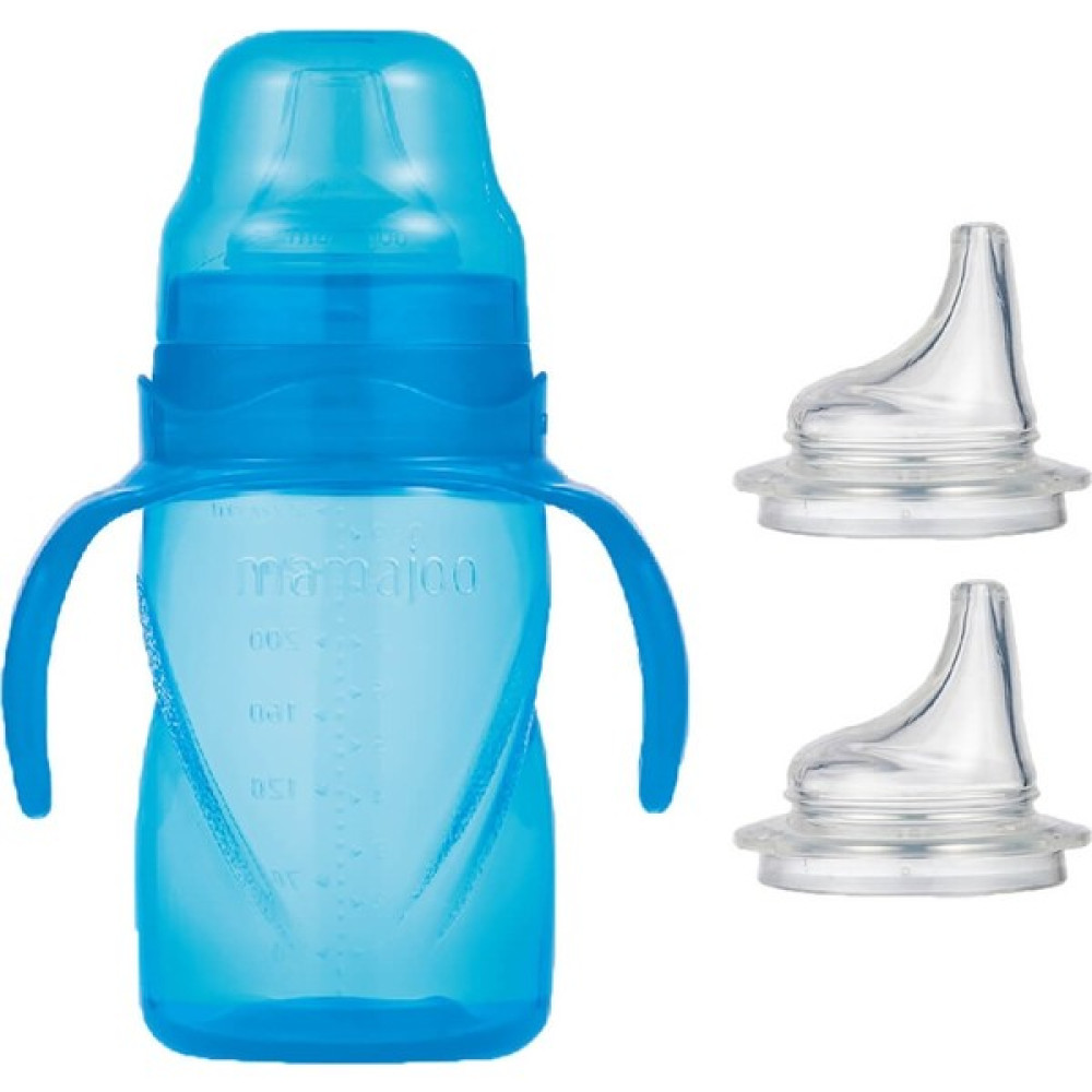 Mamajoo Kulplu Eğitici Bardak 270 ml & Yedek Ikili Bardak Ucu / Mavi Biberon Fiyatı