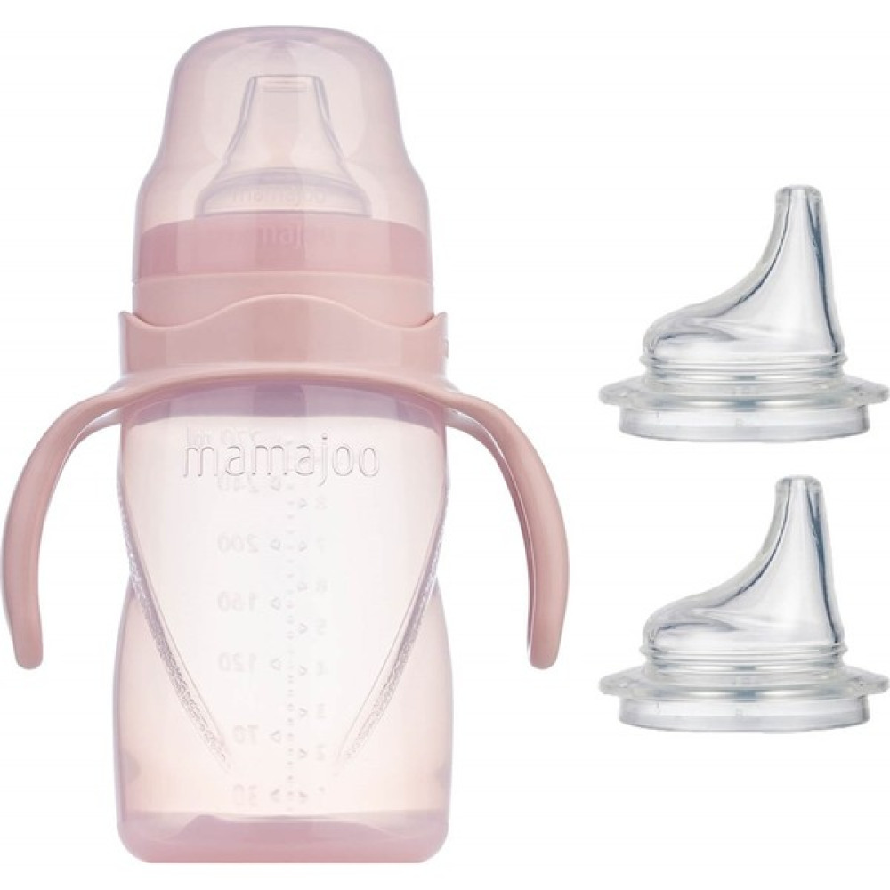 Mamajoo Kulplu Eğitici Bardak 270 ml & Yedek Ikili Bardak Ucu / Powder Pink Biberon Fiyatı