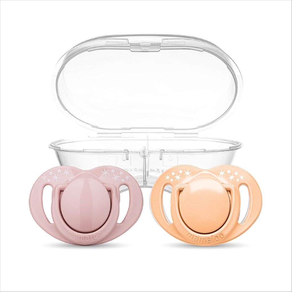 Mamajoo Ortodontik Silikon Emzik 2'li Powder Pnk & Blush 0+ Ay (Sterilizasyon/saklama Kutulu) - Standart - Renkli Emzik Fiyatı