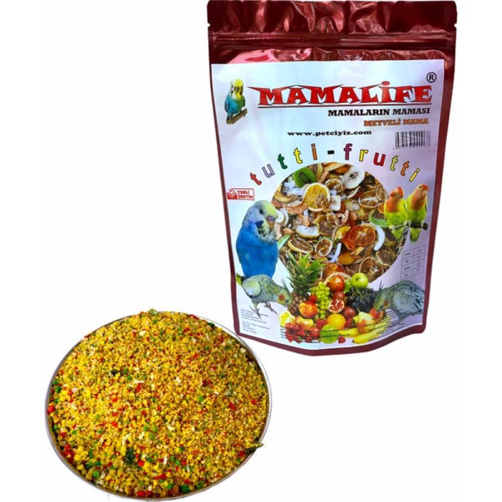 Mamalife Muhabbet Kuşu, Sultan Papağanı ve Küçük Kafes Kuşları Için Meyveli Mama 1 kg Evcil Hayvan Ürünleri Fiyatı