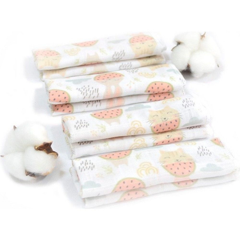 Mama's Kido Organik Sertifikalı 4'lü Müslin Agız Bezi Seti - 25x25cm -Tavşan desen - KSET1953 - Standart - Pembe Oto Boyaları Fiyatı