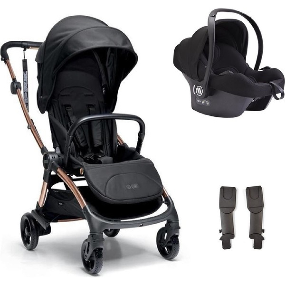 Mamas & Papas Mamas Papas Airo Cosmo Travel Sistem Bebek Arabası Black Rose Gold Siyah Bebek Arabası-Puset Aksesuarları Fiyatı