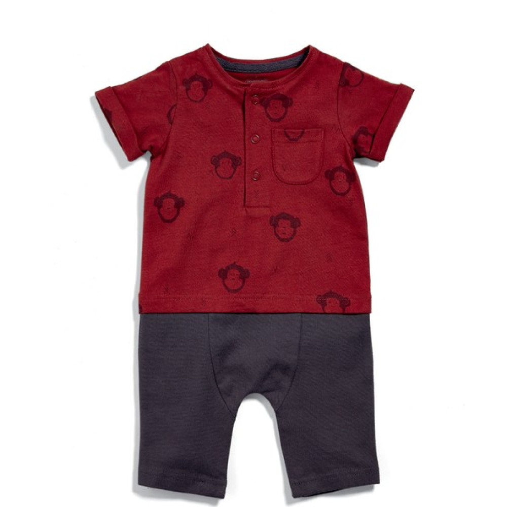Mamas & Papas Monkey Mock Rmper Bebek Giysi Takım Fiyatı
