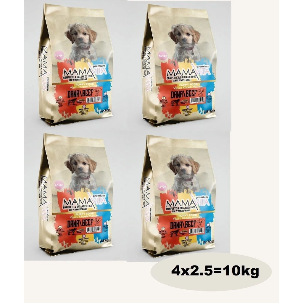 Mamavita Dana Etli Yavru Kuru Köpek Maması 10KG (4x2.5) - 4 Evcil Hayvan Ürünleri Fiyatı