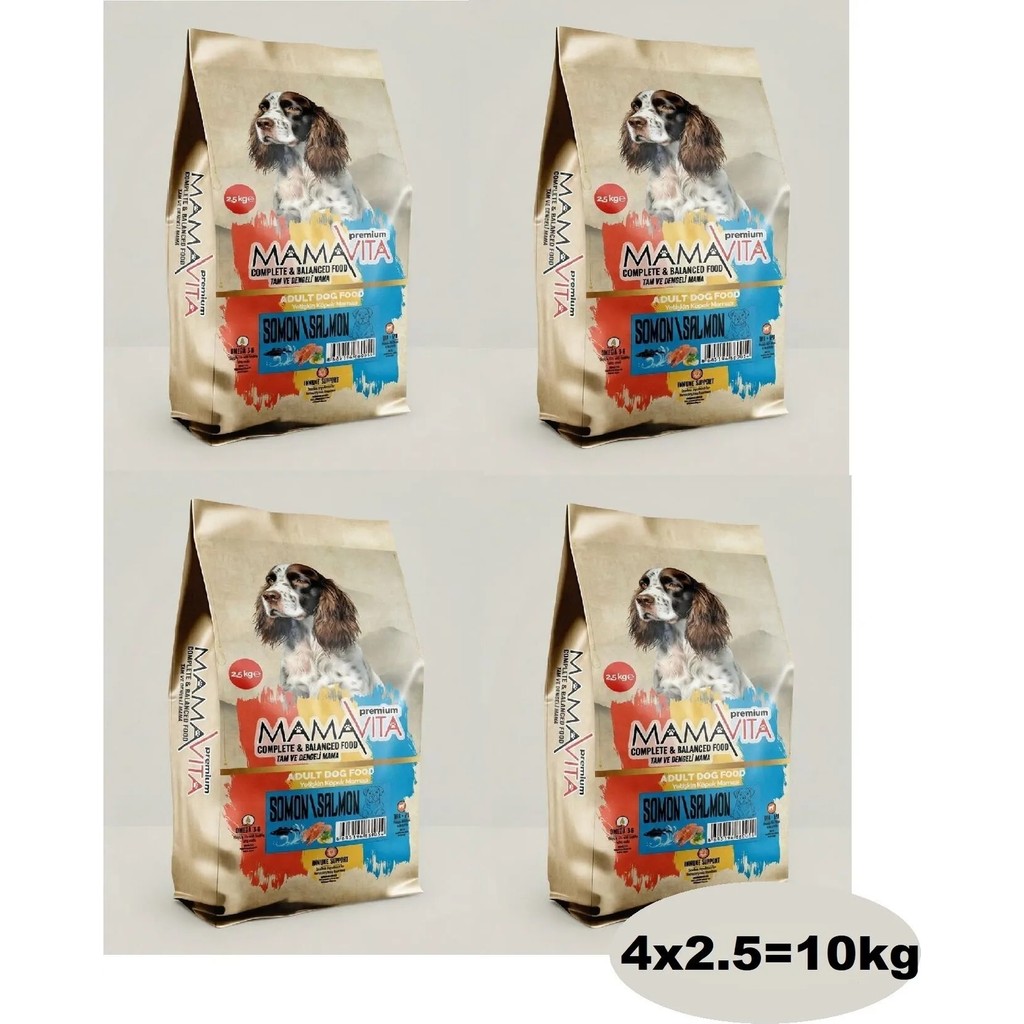 Mamavita Somonlu Köpek Kuru Maması 10 kg (2.5kg x 4 Adet) Evcil Hayvan Ürünleri Fiyatı