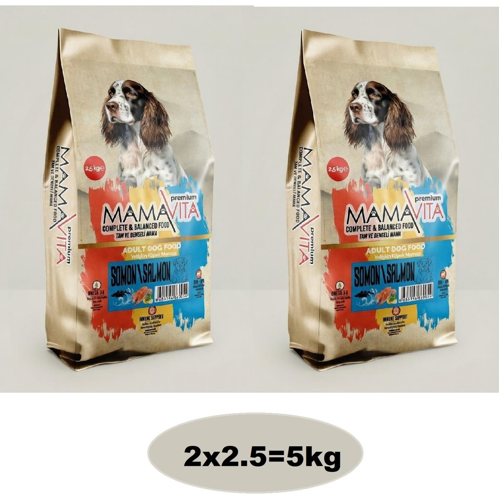 Mamavita Somonlu Yetişkin Köpek Kuru Maması 5kg(2.5x2) - 2 Evcil Hayvan Ürünleri Fiyatı