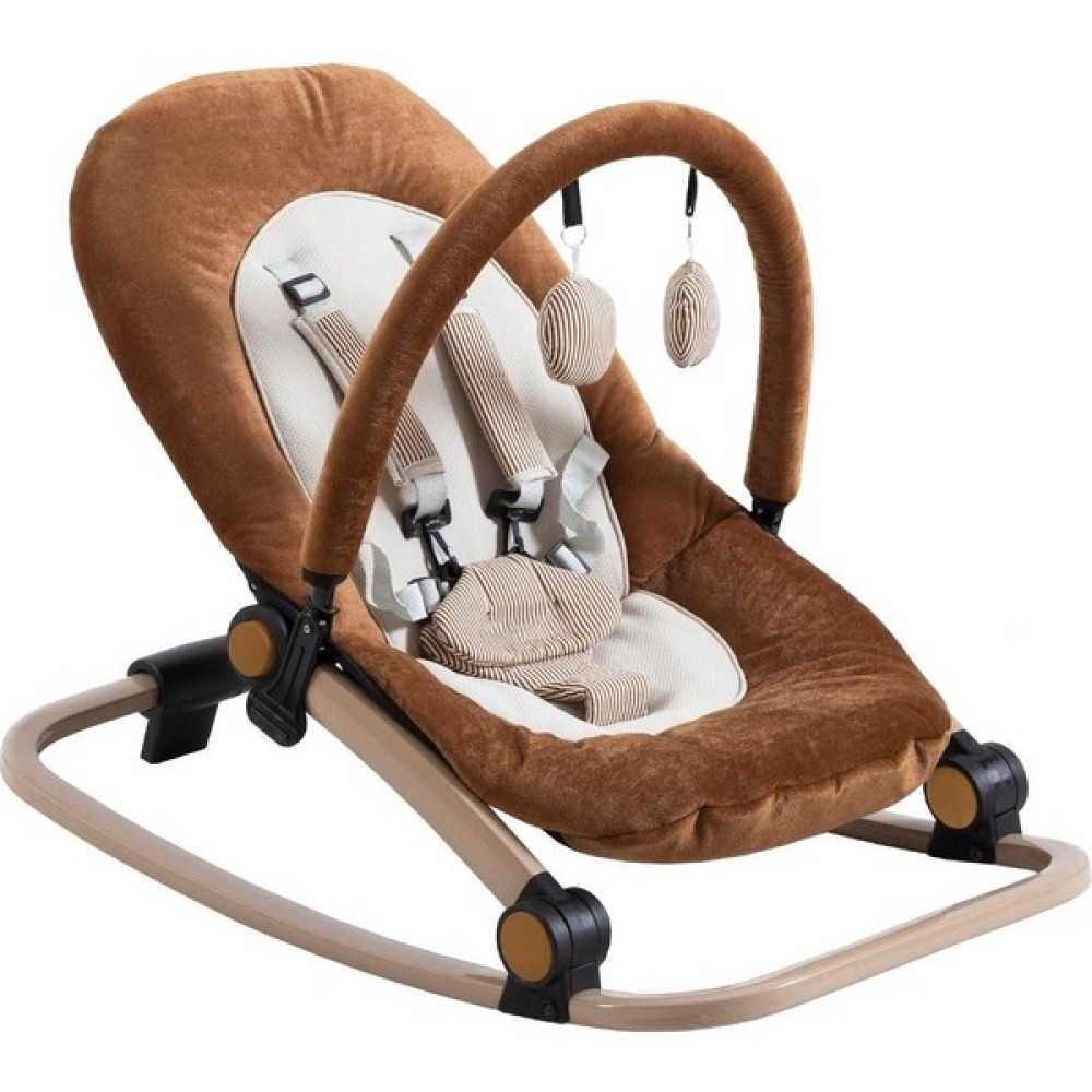 Mamma Exclusive Cotton Alüminyum Oyuncaklı Sallanır Pedli Ana Kucağı - Kahverengi Ana Kucağı Fiyatı