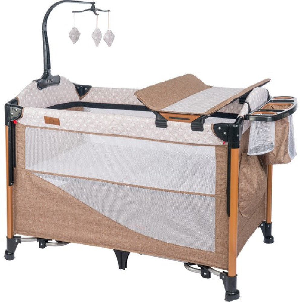 Mamma Luxury Alüminyum Anne Yanı Organizerli Dönenceli Park Yatak Beşik 70 x 110 Cm. - 70 x 110 cm - Kahverengi Oto Boyaları Fiyatı