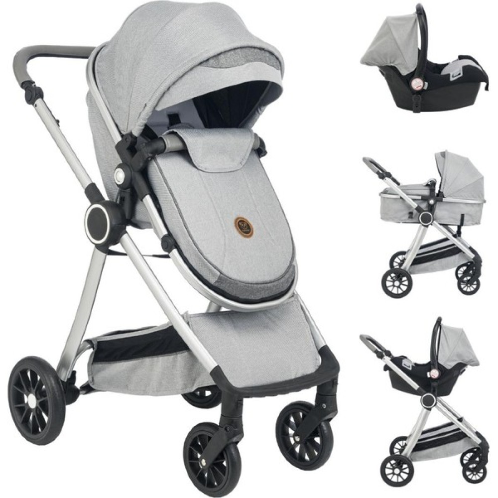 Mamma Range Çift Yönlü 6 In 1 Yeni Nesil Travel Sistem Bebek Arabası - Gri Bebek Arabası-Puset Aksesuarları Fiyatı