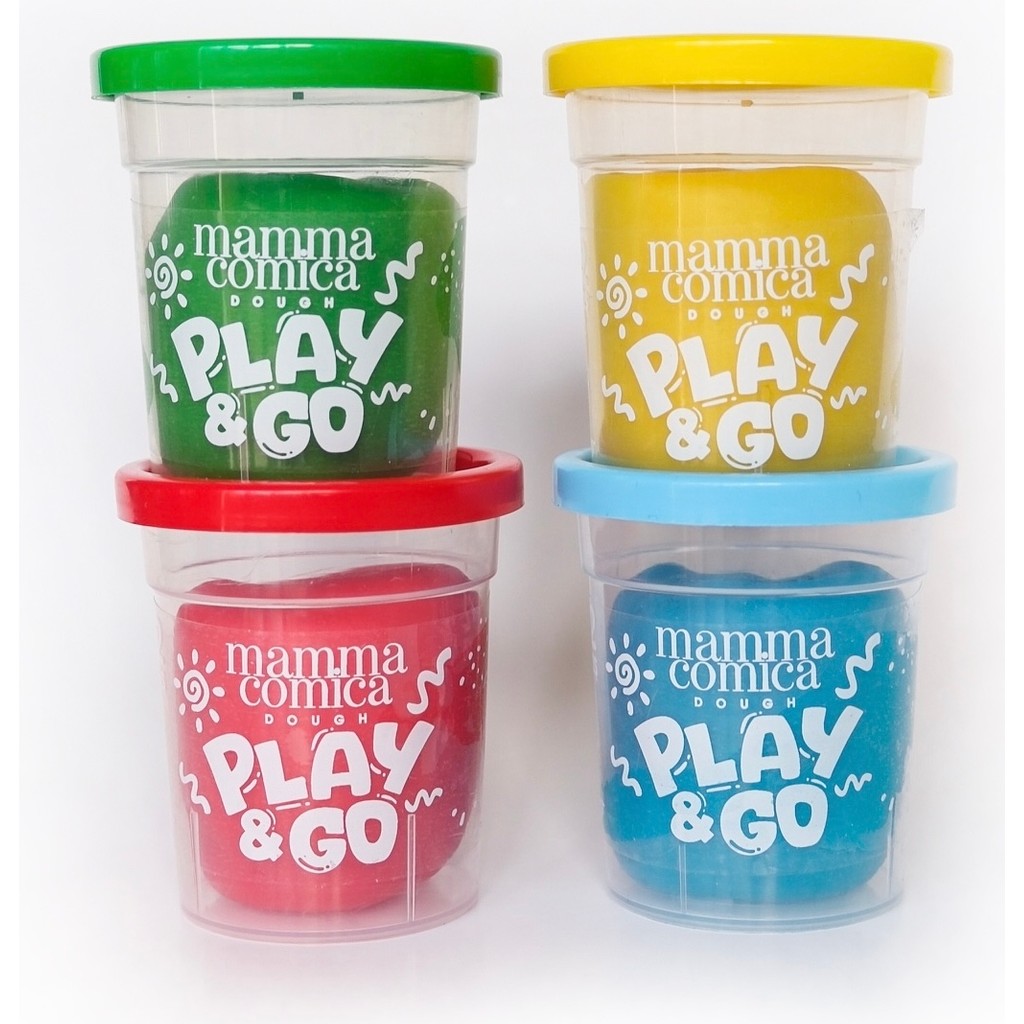 MammaComica Dough Play & Go 4 Lü Doğal Oyun Hamuru Seti (4 Renk X65 Gr) Oyun Hamuru & Kil Fiyatı