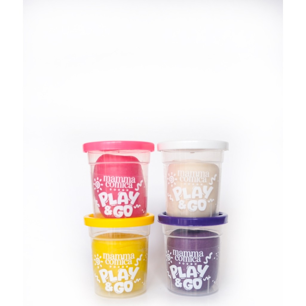 MammaComica Dough Play & Go 4 Lü Doğal Renkli Oyun Hamuru Seti (4 Renk x 65 Gr) Oyun Hamuru & Kil Fiyatı