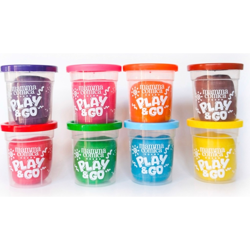MammaComica Dough Play & Go 8 Li Doğal Oyun Hamuru Seti (8 Renk x 75 Gr) Oyun Hamuru & Kil Fiyatı