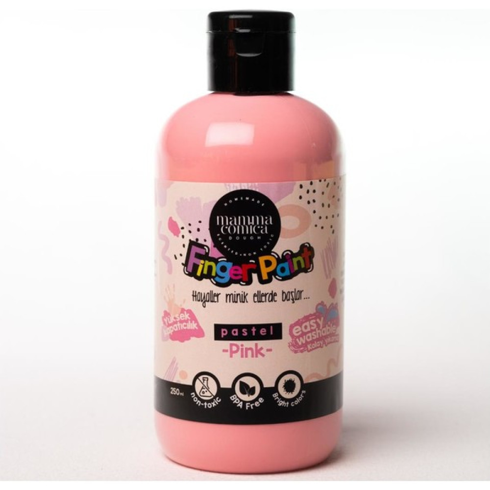 Mammacomica Dough Yıkanabilir Parmak Boyası Pastel Pembe Yüz & Parmak Boyası Fiyatı