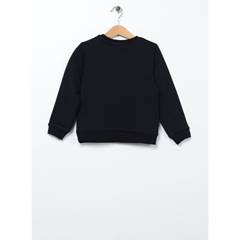 Mammaramma Baskılı Bebek Siyah Sweatshirt 22FWG-58 Bayan Sweatshirt Fiyatı