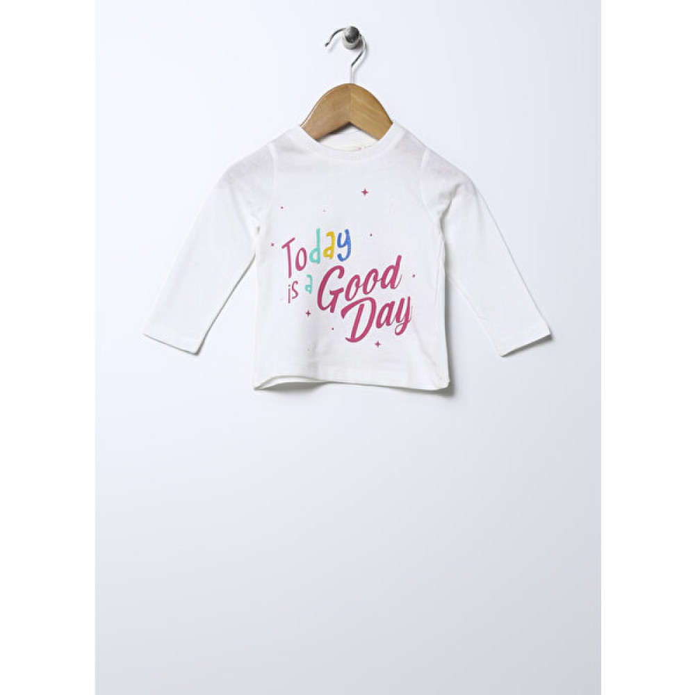 Mammaramma Baskılı Ekru Bebek T-Shirt 22FWG-62 Bayan T-shirt Fiyatı