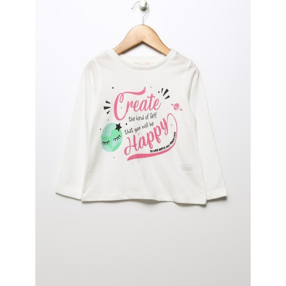 Mammaramma Baskılı Ekru Bebek T-Shirt 22FWG-63 Bayan T-shirt Fiyatı
