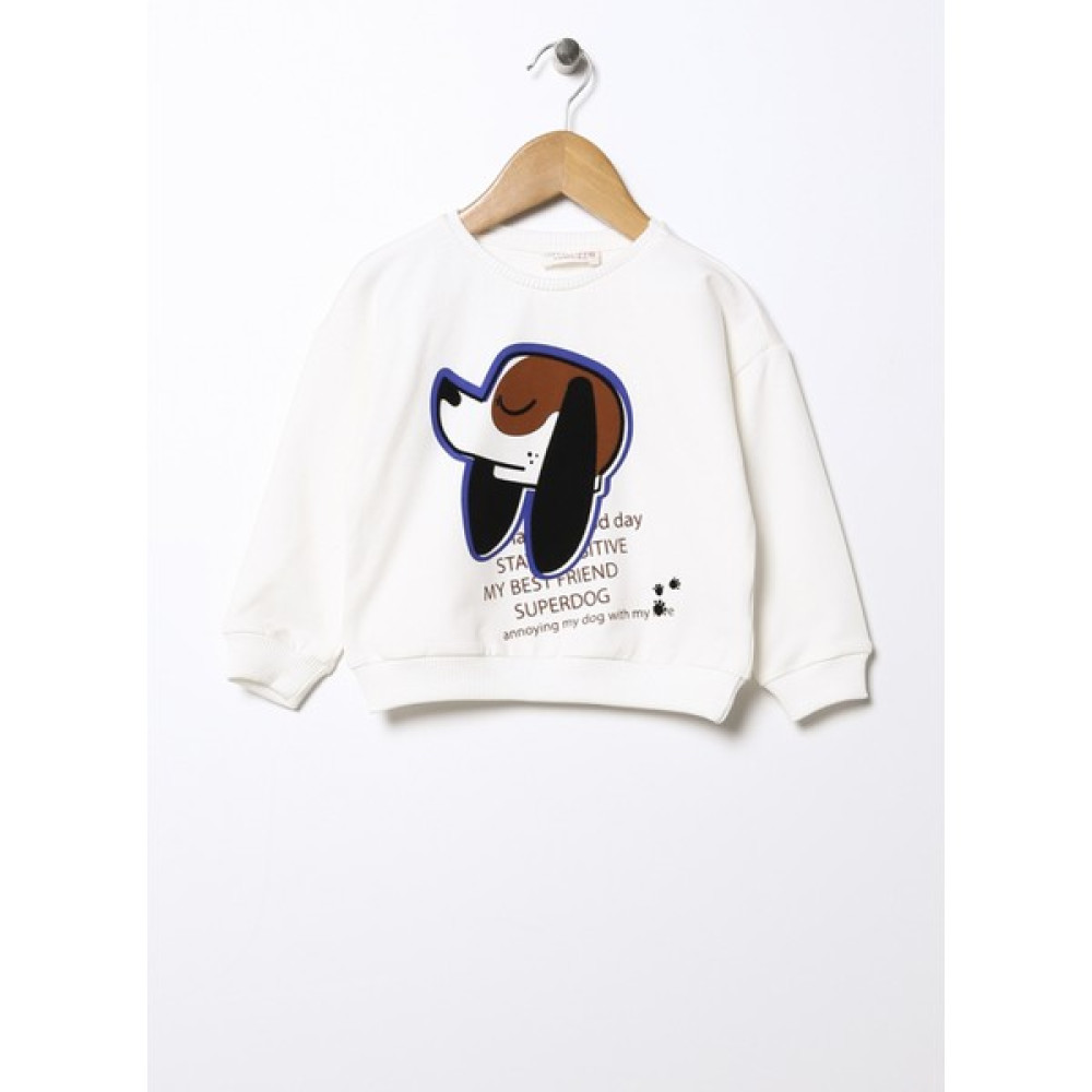 Mammaramma Sweatshirt, 12-18 Ay, Ekru Erkek Sweatshirt Fiyatı