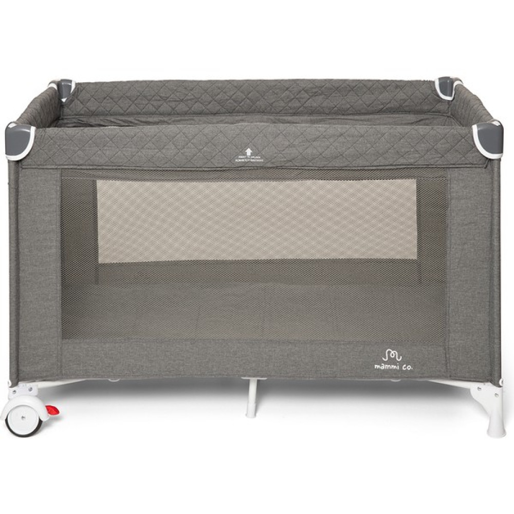 Mammi Co. Sole Park ve Seyahat Yatağı 60X120 cm Grey Melange - Gri Park Yatak / Oyun Parkı Fiyatı