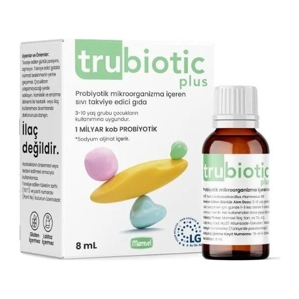 Mamsel Trubiotic Plus Probiyotik Mikroorganizma Damla 8ml Diğer Fiyatı