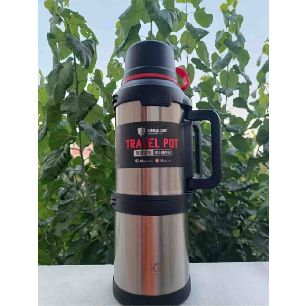 Manada 4 Litre Kapasiteli Okadi Termos - 4 lt - Açık Gri Termoslar Fiyatı