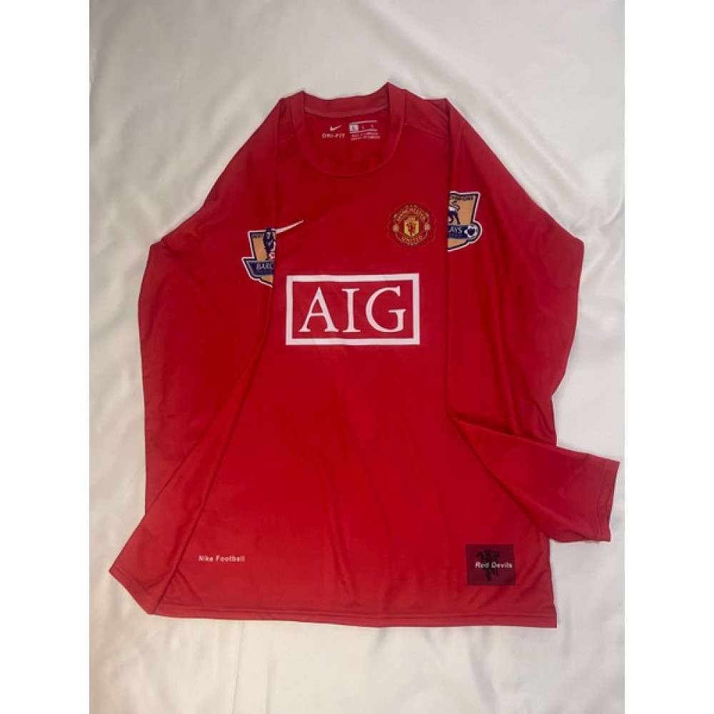 Manchester United 2007 / 2008 Kırmızı Uzun Kollu Nostalji C. Ronaldo Forması Erkek T-shirt Fiyatı