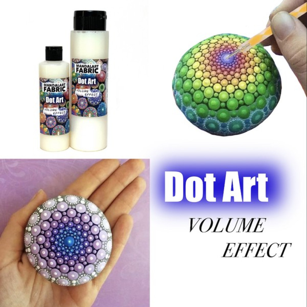 Mandala Art Fabric Dot Mandala Katkı Malzemesi Volume Effect Dot Sanatıboyaya Hacim Veren Katkı Malzemesi 250 cc Sanatsal Malzemeler Fiyatı
