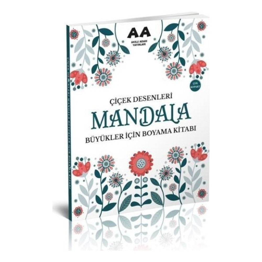 Mandala Çiçek Desenleri Büyükler İçin Boyama Kitabı Sanat Mimari Kitapları Fiyatı