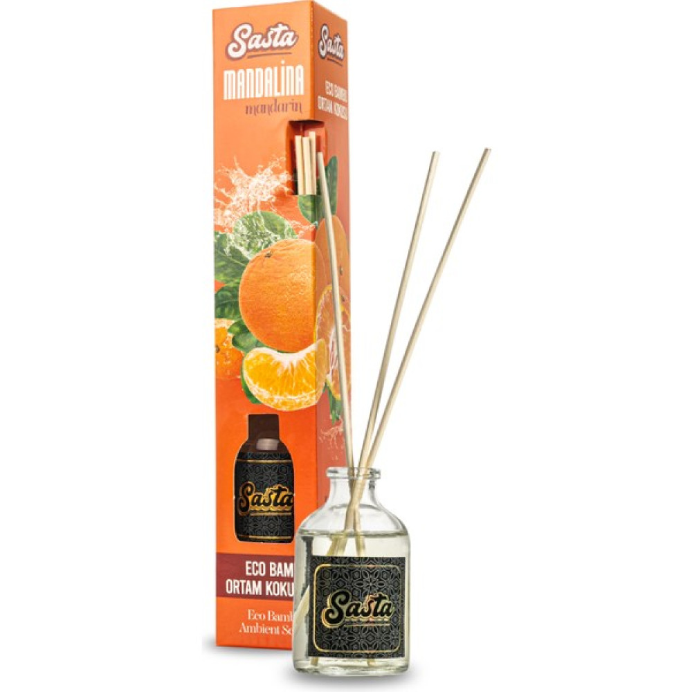 Mandalina Kokulu Bambu Çubuklu Oda Kokusu Eko (50ML) Oda Parfümü Oda Kokusu Fiyatı